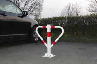 Blokada parkingowa na kłódkę - Motyl 60 cm, ocynkowana, lakierowana