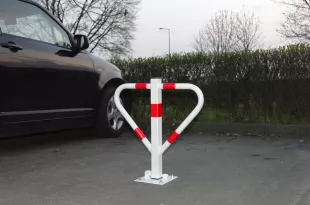 Blokada parkingowa na kłódkę - Motyl 60 cm, ocynkowana, lakierowana