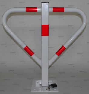 Blokada parkingowa na kłódkę - Motyl 60 cm, ocynkowana, lakierowana