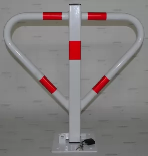 Blokada parkingowa na kłódkę - Motyl 60 cm, ocynkowana, lakierowana