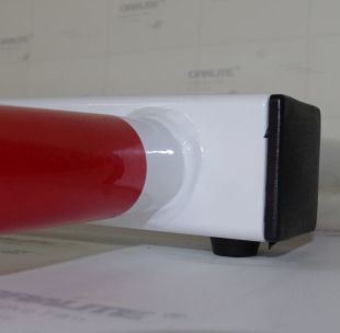 Blokada parkingowa na kłódkę - Motyl 60 cm, ocynkowana, lakierowana