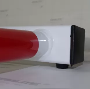 Blokada parkingowa na kłódkę - Motyl 60 cm, ocynkowana, lakierowana