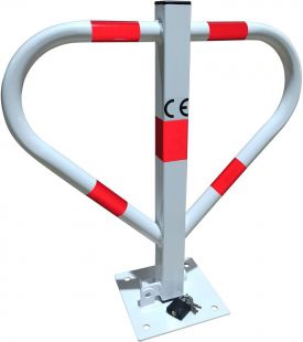 Blokada parkingowa na kłódkę - Motyl 60 cm, ocynkowana, lakierowana