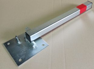 Blokada parkingowa na kłódkę - Słupek blokujący 60 cm, ocynkowana