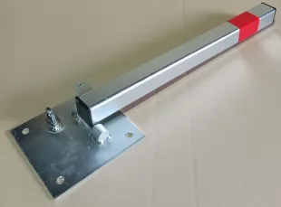 Blokada parkingowa na kłódkę - Słupek blokujący 60 cm, ocynkowana