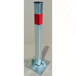 Blokada parkingowa na kłódkę - Słupek blokujący 60 cm, ocynkowana