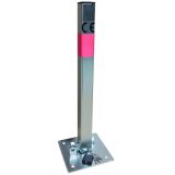 Blokada parkingowa na kłódkę - Słupek blokujący 60 cm, ocynkowana - Miejsce postojowe – jak oznakować i zabezpieczyć?