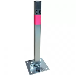 Blokada parkingowa na kłódkę - Słupek blokujący 60 cm, ocynkowana