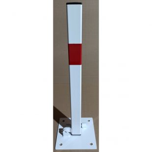 Blokada parkingowa na kłódkę - Słupek blokujący 60 cm, ocynkowana, lakierowana