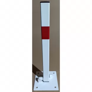 Blokada parkingowa na kłódkę - Słupek blokujący 60 cm, ocynkowana, lakierowana