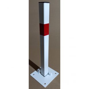 Blokada parkingowa na kłódkę - Słupek blokujący 60 cm, ocynkowana, lakierowana
