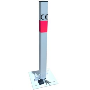 Blokada parkingowa na kłódkę - Słupek blokujący 60 cm, ocynkowana, lakierowana