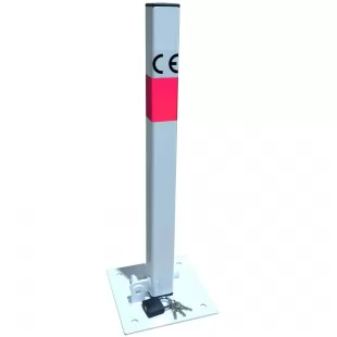 Blokada parkingowa na kłódkę - Słupek blokujący 60 cm, ocynkowana, lakierowana
