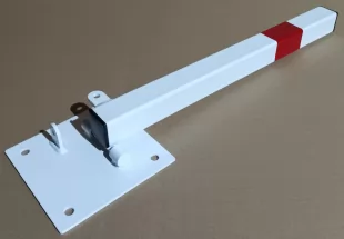 Blokada parkingowa - na kłódkę - słupek blokujący 60 cm - ocynkowany, lakierowany