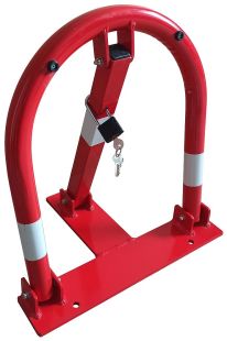 Blokada parkingowa na kłódkę - Typ U 52 cm, ocynkowana, lakierowana