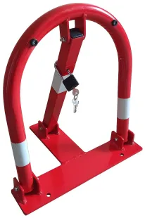 Blokada parkingowa na kłódkę - Typ U 52 cm, ocynkowana, lakierowana
