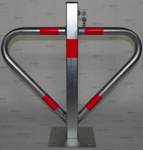 Blokada parkingowa na klucz - Motyl 60 cm, ocynkowana