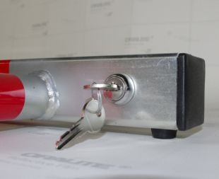 Blokada parkingowa na klucz - Motyl 60 cm, ocynkowana