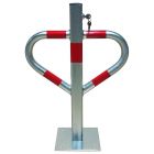 Blokada parkingowa na klucz - Motyl 60 cm, ocynkowana