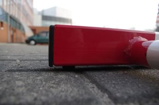 Blokada parkingowa na klucz - Motyl 60 cm, ocynkowana, lakierowana