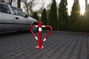 Blokada parkingowa na klucz - Motyl 60 cm, ocynkowana, lakierowana