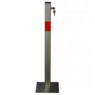 Blokada parkingowa na klucz - Słupek blokujący 60 cm, ocynkowana