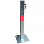 Blokada parkingowa na klucz - Słupek blokujący 60 cm, ocynkowana
