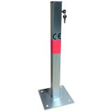 Blokada parkingowa na klucz - Słupek blokujący 60 cm, ocynkowana - Parking dla gości i klientów: jak prawidłowo go oznakować i o czym pamiętać?