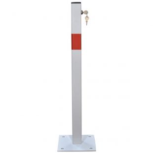 Blokada parkingowa na klucz - Słupek blokujący 60 cm, ocynkowana, lakierowana