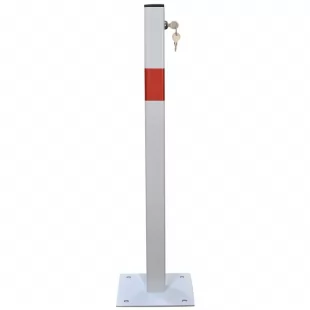 Blokada parkingowa na klucz - Słupek blokujący 60 cm, ocynkowana, lakierowana