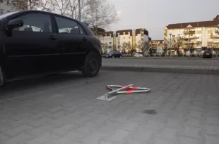 Blokada parkingowa - zamek na klucz - motyl 75 cm - ocynkowany