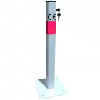 Blokada parkingowa - zamek na klucz - słupek blokujący 60 cm - ocynkowany, lakierowany