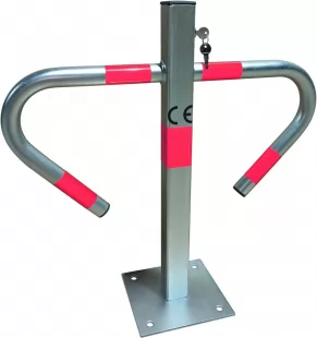 Blokada parkingowa - zamek na klucz - typu mewa 60 cm - ocynkowany