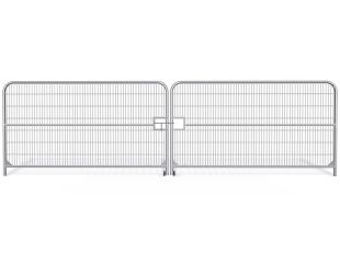 Brama tymczasowa ażurowa metalowa