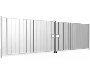 Brama tymczasowa pełna metalowa