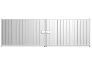 Brama tymczasowa pełna metalowa