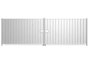 Brama tymczasowa pełna metalowa