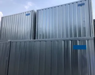 Brama tymczasowa pełna metalowa