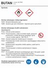 Butan - etykieta chemiczna, oznakowanie opakowania - LC025