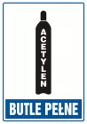 Butle pełne - acetylen - znak informacyjny - PA004