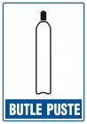 Butle puste - znak informacyjny - PA002