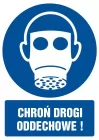 Chroń drogi oddechowe - znak bhp nakazujący - GL006