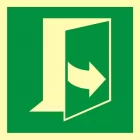 Ciągnąć aby otworzyć drzwi (prawe) - znak ewakuacyjny - AAE057 - AAE057 Ciągnąć aby otworzyć drzwi (prawe) - znak ewakuacyjny - AAE057