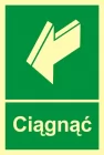 Ciągnąć - znak ewakuacyjny - AC036 - AC036 Ciągnąć - znak ewakuacyjny - AC036