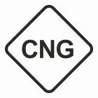 CNG - Gaz napędowy- sprężony gaz ziemny - znak stacje benzynowe - SB029