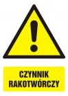 Czynnik rakotwórczy - znak bhp ostrzegający, informujący - GF004
