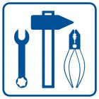 Dbaj o porządek na stanowisku pracy - znak informacyjny - RA104