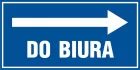 Do biura w prawo - znak informacyjny - PB070