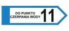 Do punktu czerpania wody, nadleśnictwo, lasy państwowe - tablica kierunkowa