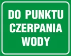 Do punktu czerpania wody - znak, lasy - OB022
